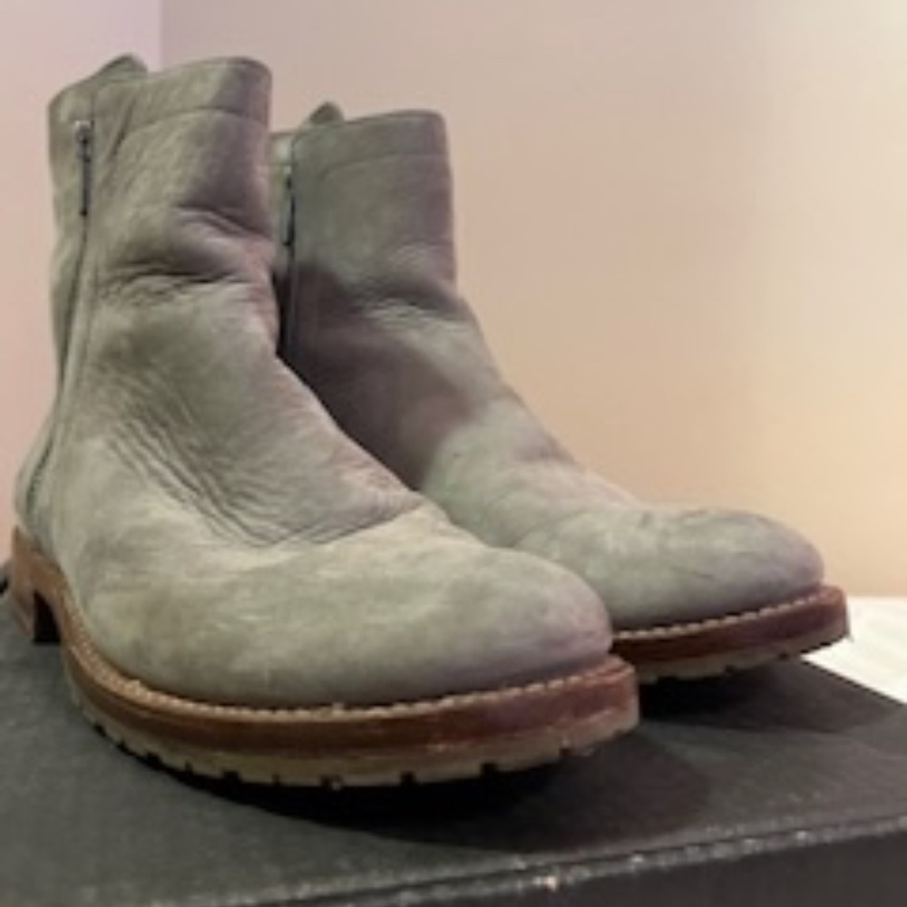 Frye Natalie Nubuck Double Zip Size 10 - Picture 6 of 9